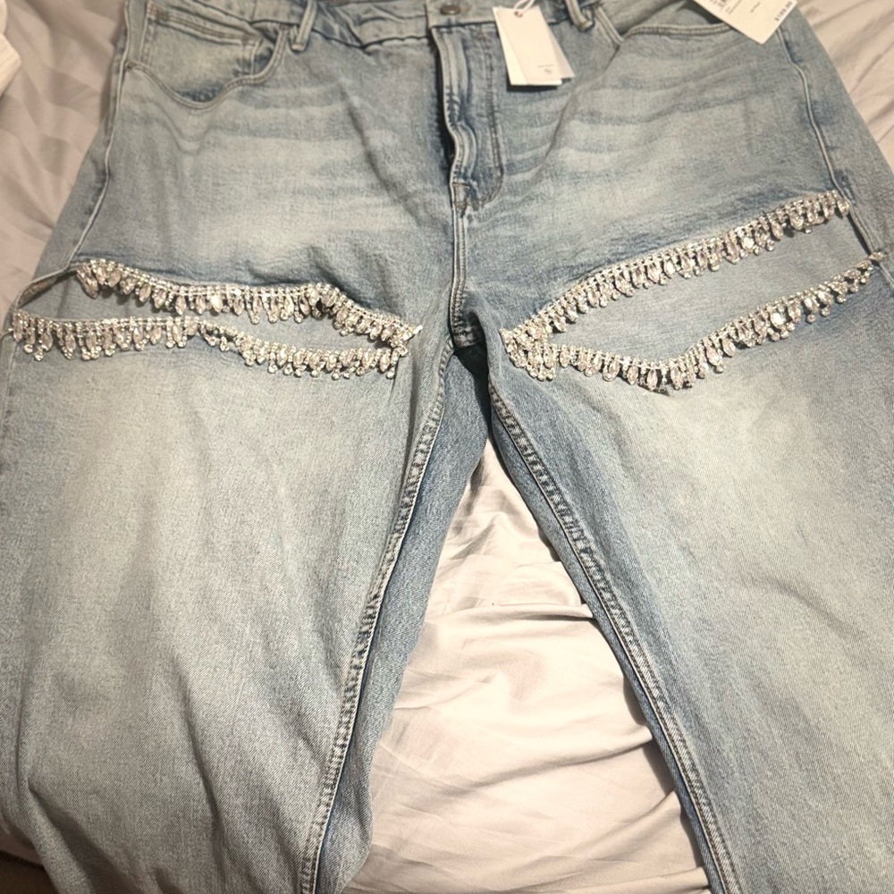 Good American good icon straight diamond jeans